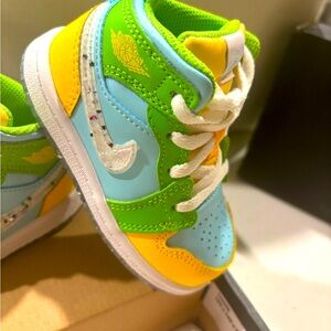 Air Jordan 1 Mid SE TD 'Recycled Grind' -Toddler 6C